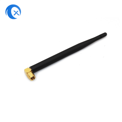 SMA Male Connector Mount High Gain 5dBi 868MHz 2.4G Antenna NFC Fissato angolo destro WiFi Antenna di gomma anatra per router
