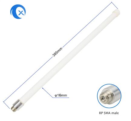 915MHz Omni Fiberglass Antenna 3dBi Indoor Outdoor Rpsma Lora Lorawan Antenna per Gateway