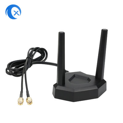antenna magnetica di 2.4GHz 5GHz WiFi con il connettore maschio di RP SMA