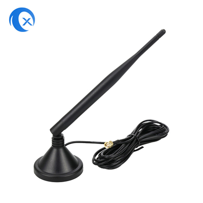 2.4G 5 DBi 5g 5.8g WiFi Omnidirectional Magnet Mount Antenna con connettore SMA per schede di rete