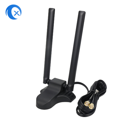 Antenne WiFi a doppia banda 2.4GHz 5GHz RP-SMA con cavo di estensione di 6,5 piedi per PC Desktop Computer Bluetooth wireless