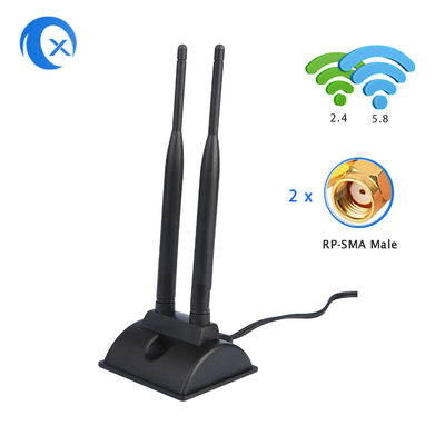 Antenna WiFi 6dBi con connettore maschile RP-SMA