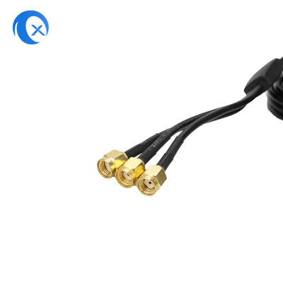 2.4G/5G Triple 7dBi Antenna WiFi Bluetooth Wireless Extender Antenna montata magneticamente con connettore maschile RP-SMA