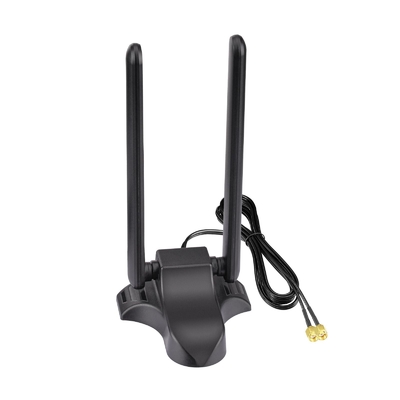 WiFi 6E Antenna Tri-Band 2.4GHz 5GHz 6GHz Base magnetica WiFi Antenne RP-SMA connettore per PC Desktop Router wireless