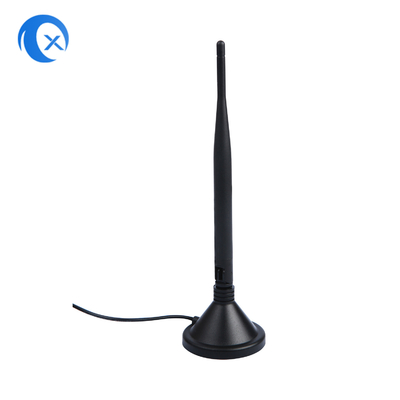 2.4G 5 DBi Wi-Fi Extender Antenna a montaggio magnetico con connettore maschile SMA per la comunicazione wireless del segnale