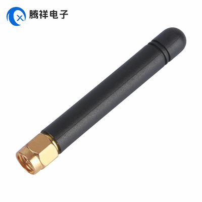 SMA Maschio Antenna con connettore dorato rettilineo 868MHz 2dBi Antenna di gomma per apparecchiature portatili, TV, automobilistiche, home theater