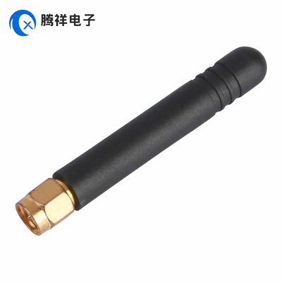 SMA Maschio Antenna con connettore dorato rettilineo 868MHz 2dBi Antenna di gomma per apparecchiature portatili, TV, automobilistiche, home theater