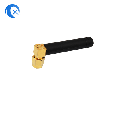 Quad Band Right Angle 850 a 1900 MHz GSM Antenna di gomma con SMA maschile ad angolo retto