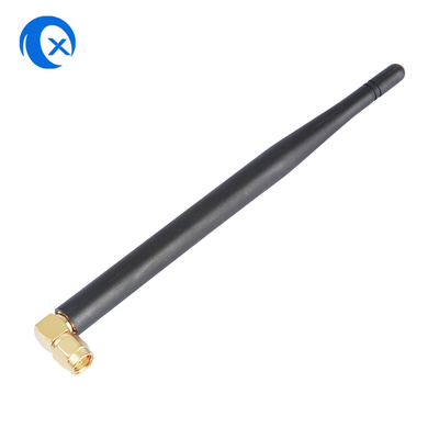 SMA Male Connector Mount High Gain 5dBi 868MHz 2.4G Antenna NFC Fissato angolo destro WiFi Antenna di gomma anatra per router