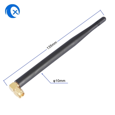 SMA Male Connector Mount High Gain 5dBi 868MHz 2.4G Antenna NFC Fissato angolo destro WiFi Antenna di gomma anatra per router