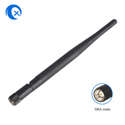 2.4G 5.8g Alto guadagno 5dBi Antenna a doppia banda Antenna WiFi esterna pieghevole Antenna di gomma con SMA Maschio per router