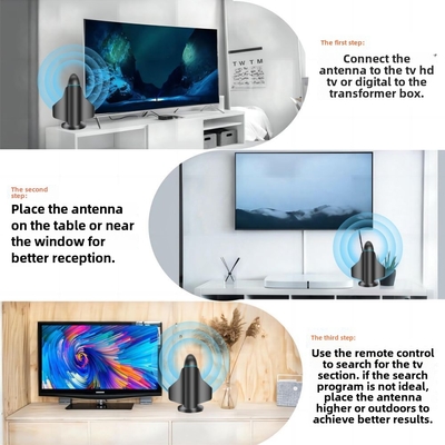 Nuova antenna TV digitale 4K HD a lungo raggio con amplificatore del segnale per Smart TV e All TV per canali locali all'interno e all'esterno