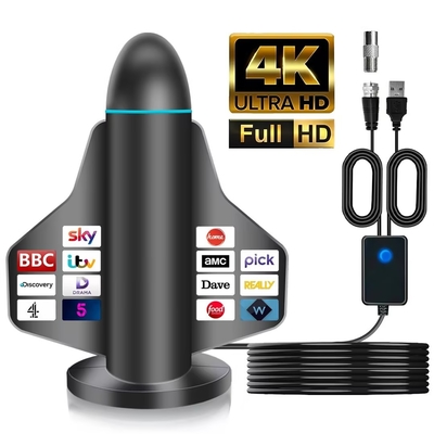 Nuova antenna TV digitale 4K HD a lungo raggio con amplificatore del segnale per Smart TV e All TV per canali locali all'interno e all'esterno