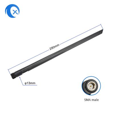 5G 4G LTE Full Band Antenna esterna con guadagno di 7 dBi e temperatura di funzionamento da -20 ̊C a +60 ̊C Antenna a canna di gomma ad alto guadagno