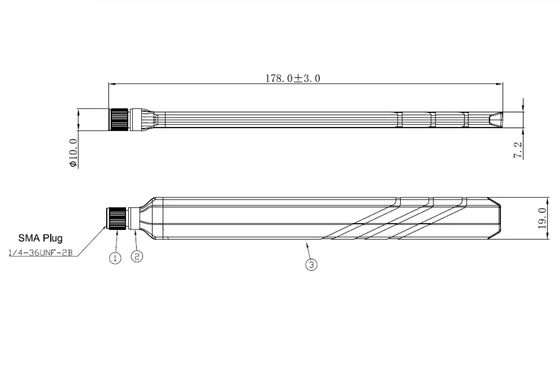 Antenna esterna per video digitale DVB-T con presa SMA