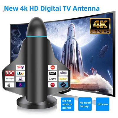 Nuova antenna TV digitale 4K HD a lungo raggio con amplificatore del segnale per Smart TV e All TV per canali locali all'interno e all'esterno
