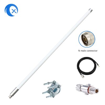 5.8 dBi Lora Fiberglass Antenna 868MHz Antenna omnidirezionale all'aperto all'interno con 10FT Ultra Low Loss Kmr200 Cable per Nebra Rak Rak V2 Syncrob