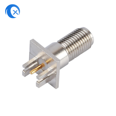 50OHM parti meccaniche di CNC del PWB di impedenza SMA del connettore verticale femminile del supporto