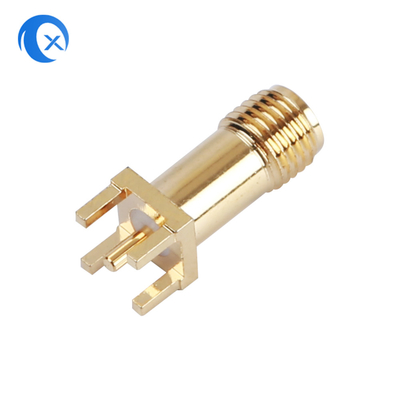 50OHM parti meccaniche di CNC del PWB di impedenza SMA del connettore verticale femminile del supporto