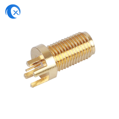 50OHM parti meccaniche di CNC del PWB di impedenza SMA del connettore verticale femminile del supporto