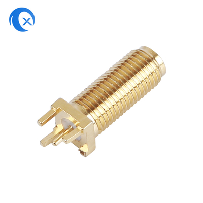 50OHM parti meccaniche di CNC del PWB di impedenza SMA del connettore verticale femminile del supporto