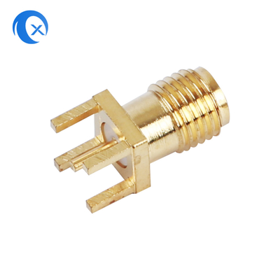 50OHM parti meccaniche di CNC del PWB di impedenza SMA del connettore verticale femminile del supporto