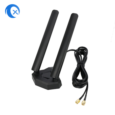 WiFi 6E Tri Band Antenna 6GHz 5GHz 2.4GHz Giochi Antenna WiFi Base magnetica Per PC Computer